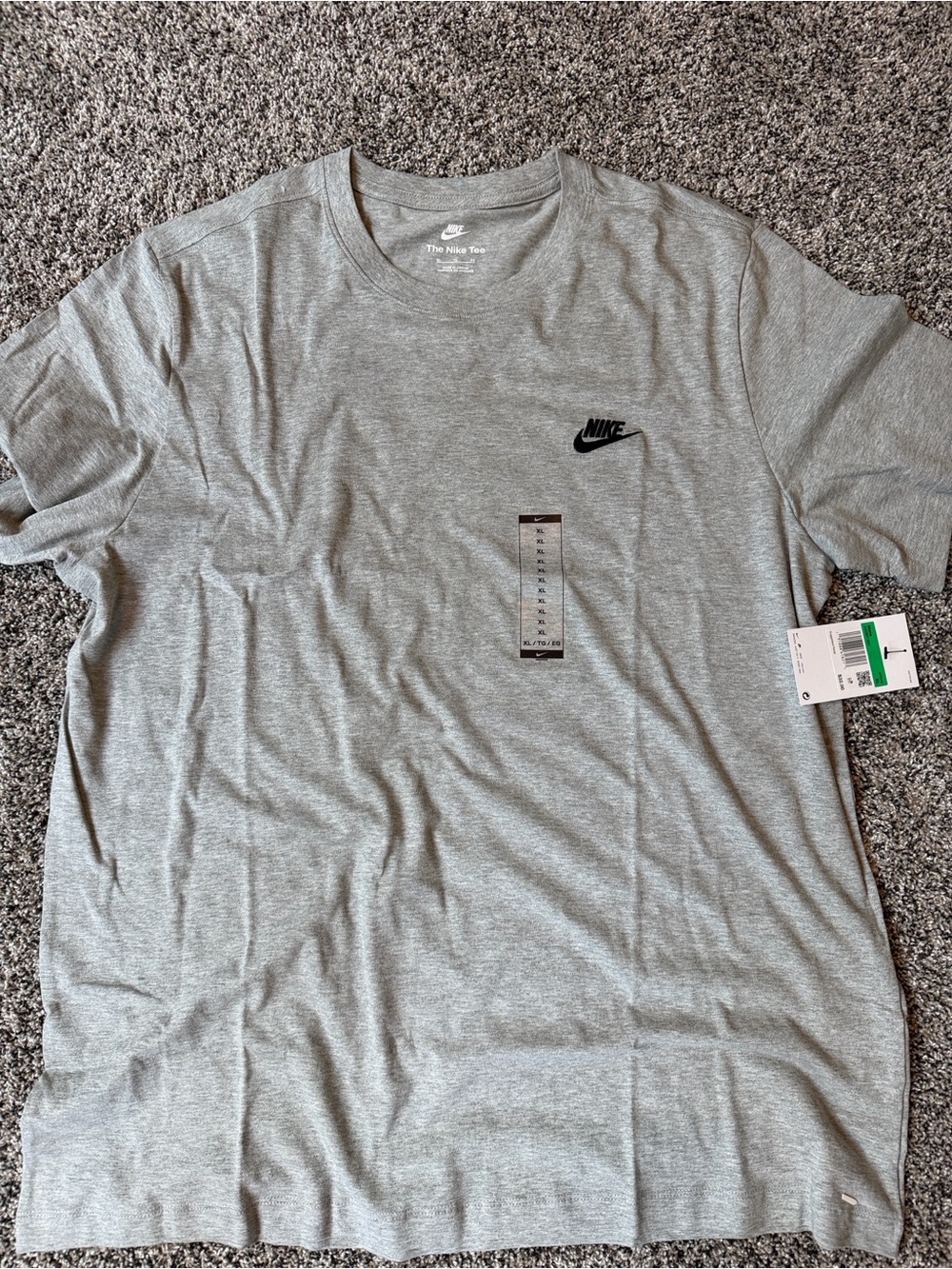 Nike Men's Gray Logo Crewneck Shirt size XL